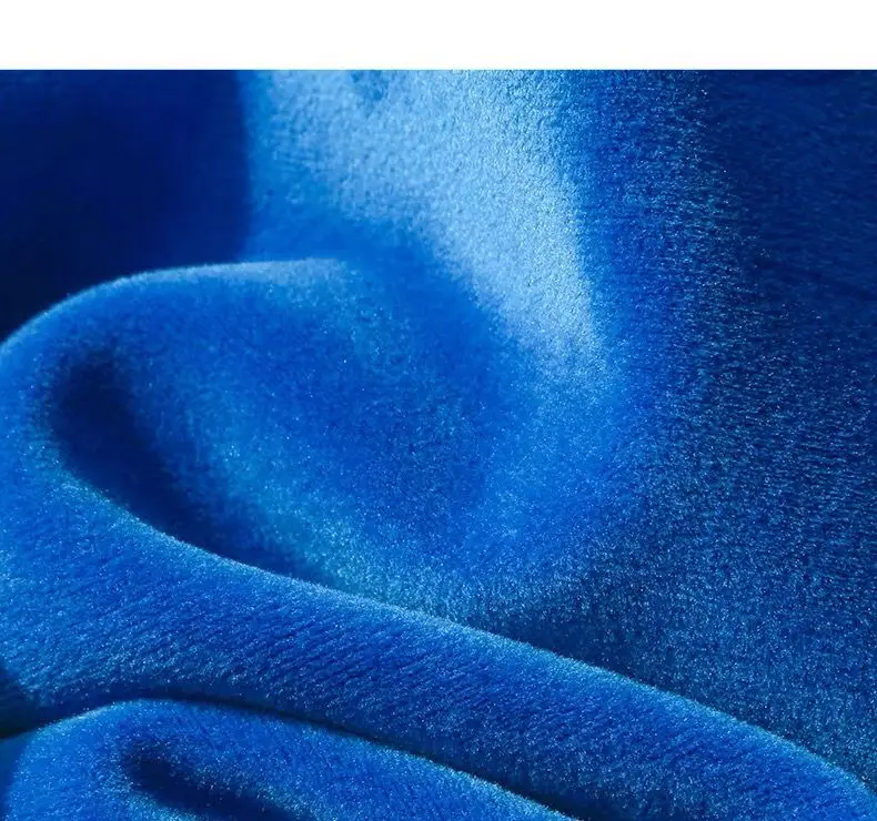 Blue 600G Heavy Baby Blue Silver Fox Velvet round Neck Sweater Men's Korean Fashion Trendy Tops