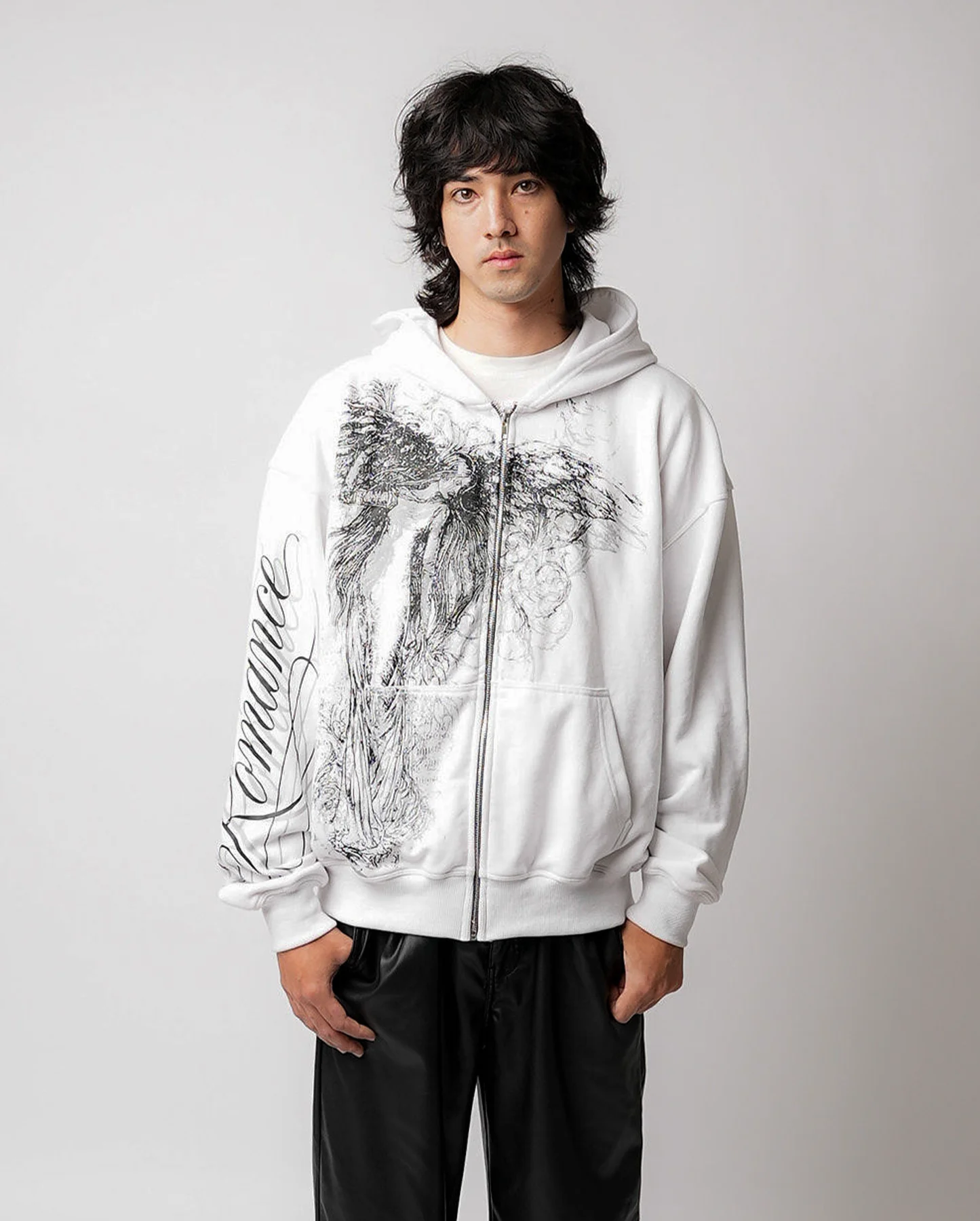Y2k Obsessed Zip Up Hoodie Trendy Goddess Painting Couple Sweatshirt Harajuku Retro Hip Hop Streetwear Unisex Boxy Casual Hoodie
