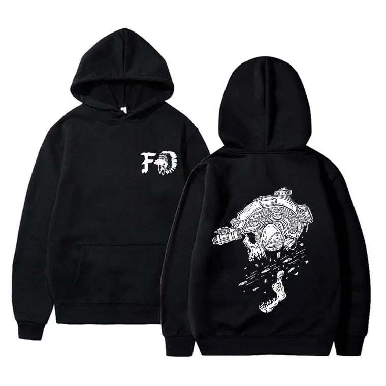 Forward Observations Group Graphic Hoodie Skeleton Men Women Fashion Oversized Pullover Hoodies Male Casual Vintage Streetwear