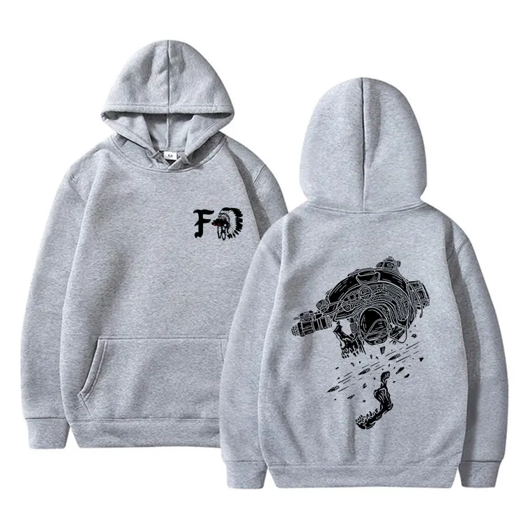 Forward Observations Group Graphic Hoodie Skeleton Men Women Fashion Oversized Pullover Hoodies Male Casual Vintage Streetwear
