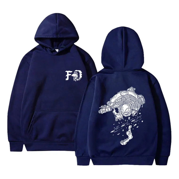 Forward Observations Group Graphic Hoodie Skeleton Men Women Fashion Oversized Pullover Hoodies Male Casual Vintage Streetwear