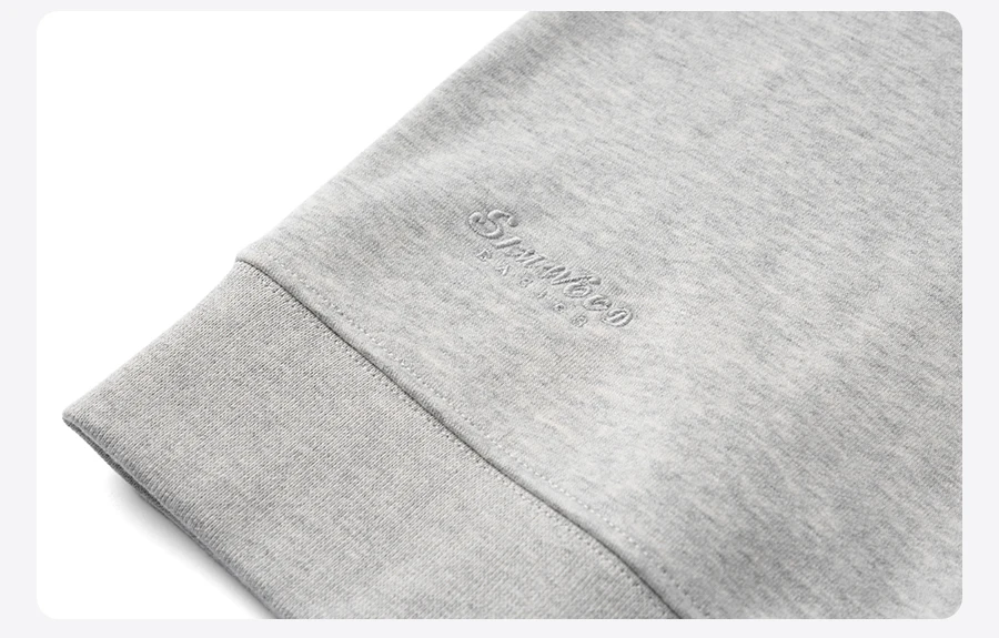 SIMWOOD 2025 Autumn Winter New Men 340gsm Soft Warm Fleece Sweatshirt Basic Oversize Crewneck  Casual Embroidered Sweatshirt