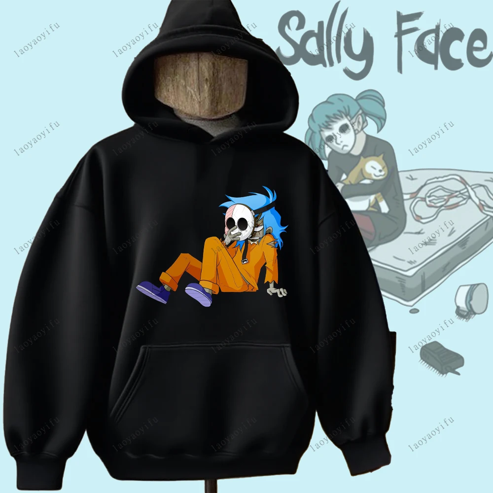 Sally Face Hoodie Horror and Mystery Game Sally Face Pullover Comfortable Personality Hoodie Hip-hop Hoodie Sweatshirt Printed