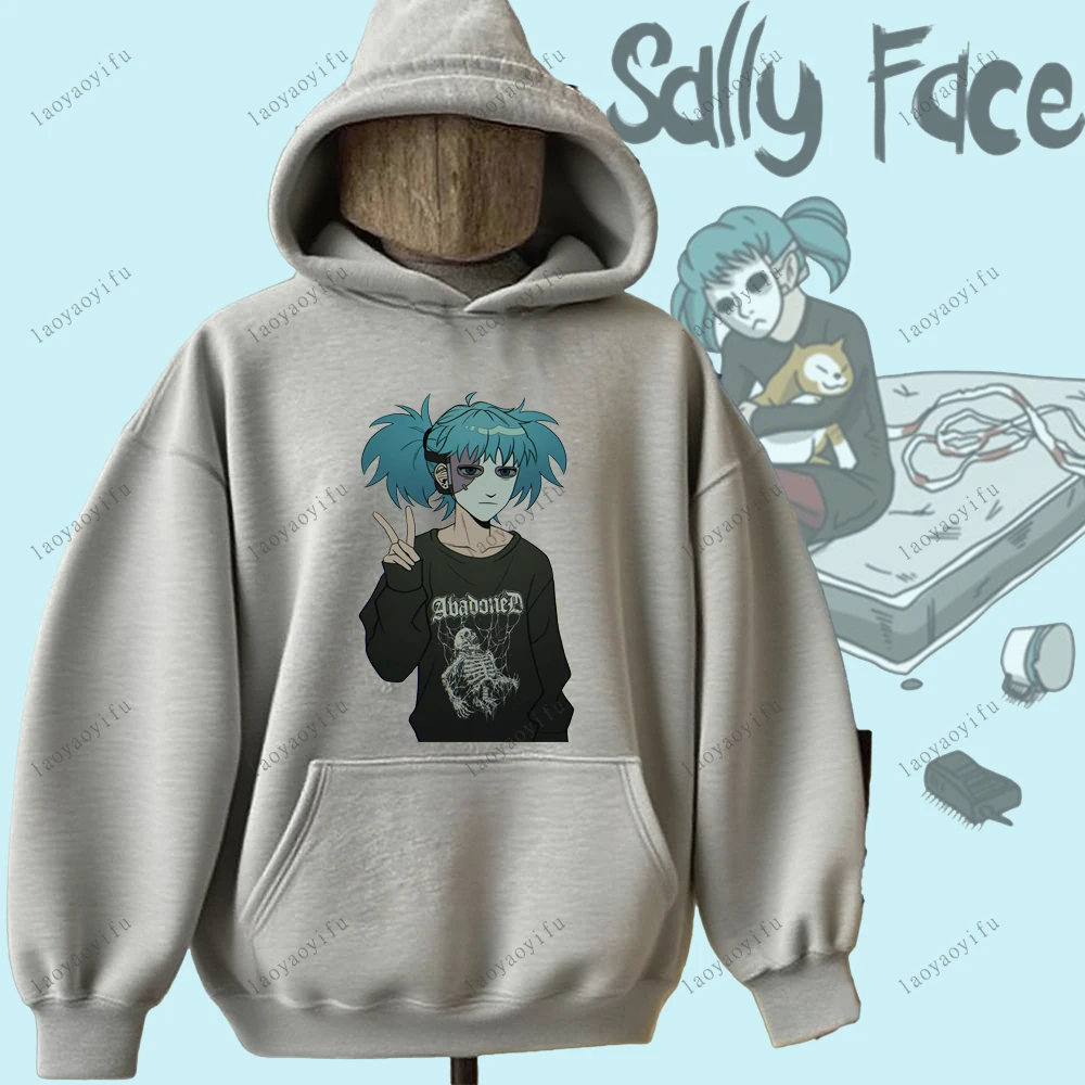 Sally Face Hoodie Horror and Mystery Game Sally Face Pullover Comfortable Personality Hoodie Hip-hop Hoodie Sweatshirt Printed