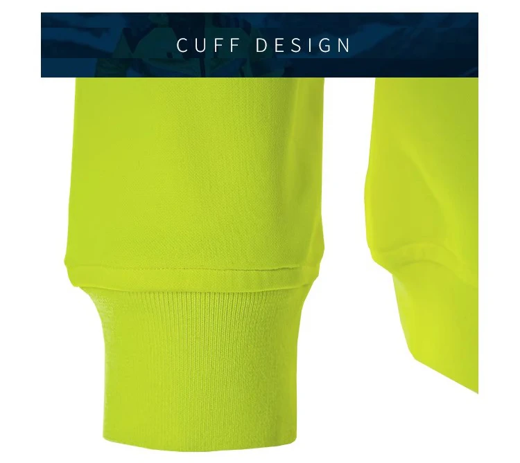 Orange Navy Sweatshirt for Man Hi Vis Hoodie Work with Zip Fleece Jacket
