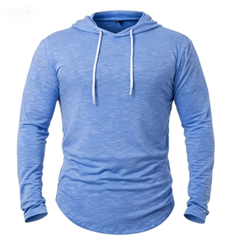 Spring Autumn Men's Hooded Sports Sweatshirts Solid Color Loose Streetwear Hoodies Men Casual Hooded Hoodie Couple Clothing Tops