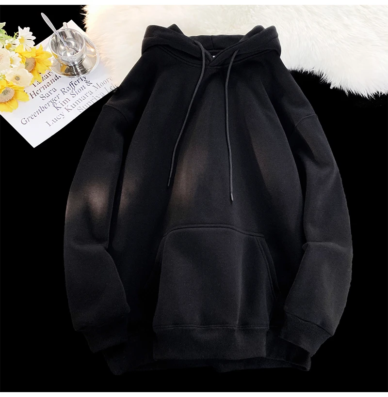 6 Color Autumn Hoodies Men Fashion Casual Hooded Sweatshirt Men Streetwear Hip Hop Loose Pullover Hoodie Mens Hoody M-3XL