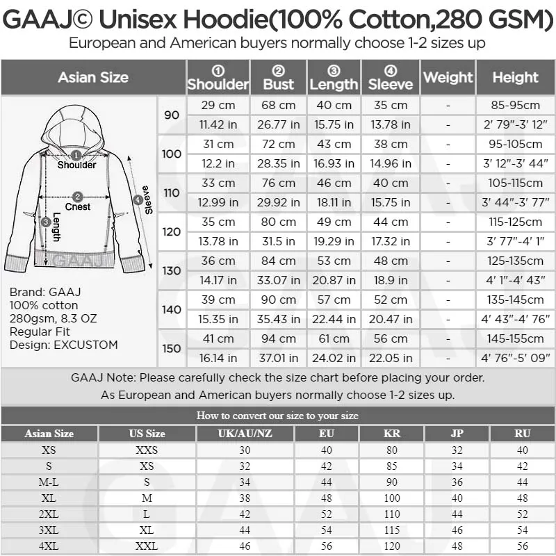 Custom Premium Kids Hoodie 100% Cotton Hoody Sweatshirts Print Your Design Text Photo Toddler Boy Girl Parent Kid Clothes 280gsm