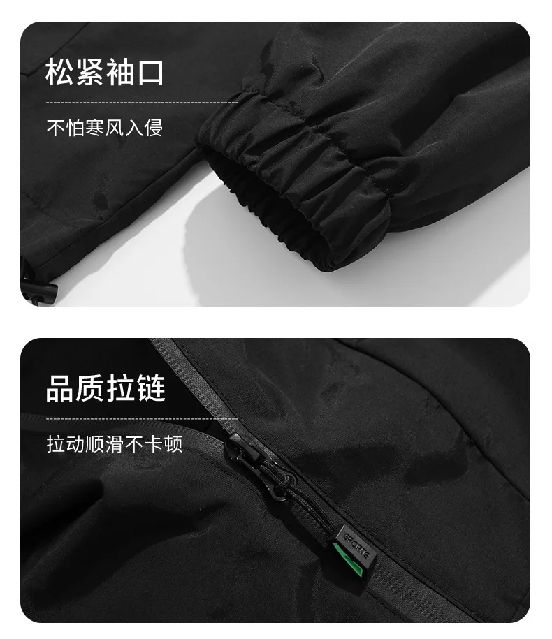 2026 New Men's Casual Loose Hoodie Spring/Autumn Large Pocket Half Zipper Outdoor Sports Hooded Pullover Sweatshirt