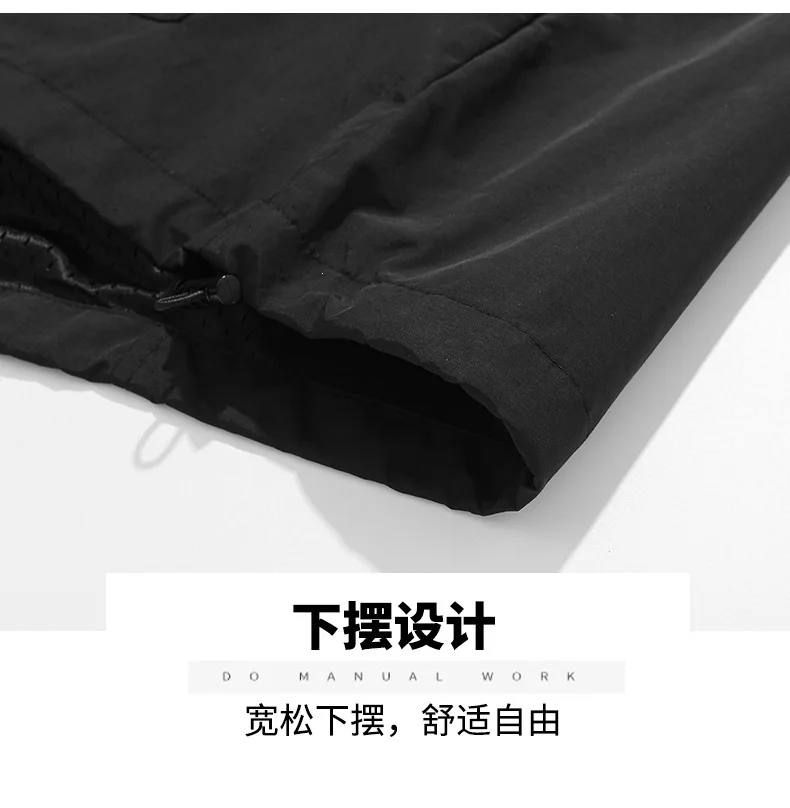 2026 New Men's Casual Loose Hoodie Spring/Autumn Large Pocket Half Zipper Outdoor Sports Hooded Pullover Sweatshirt