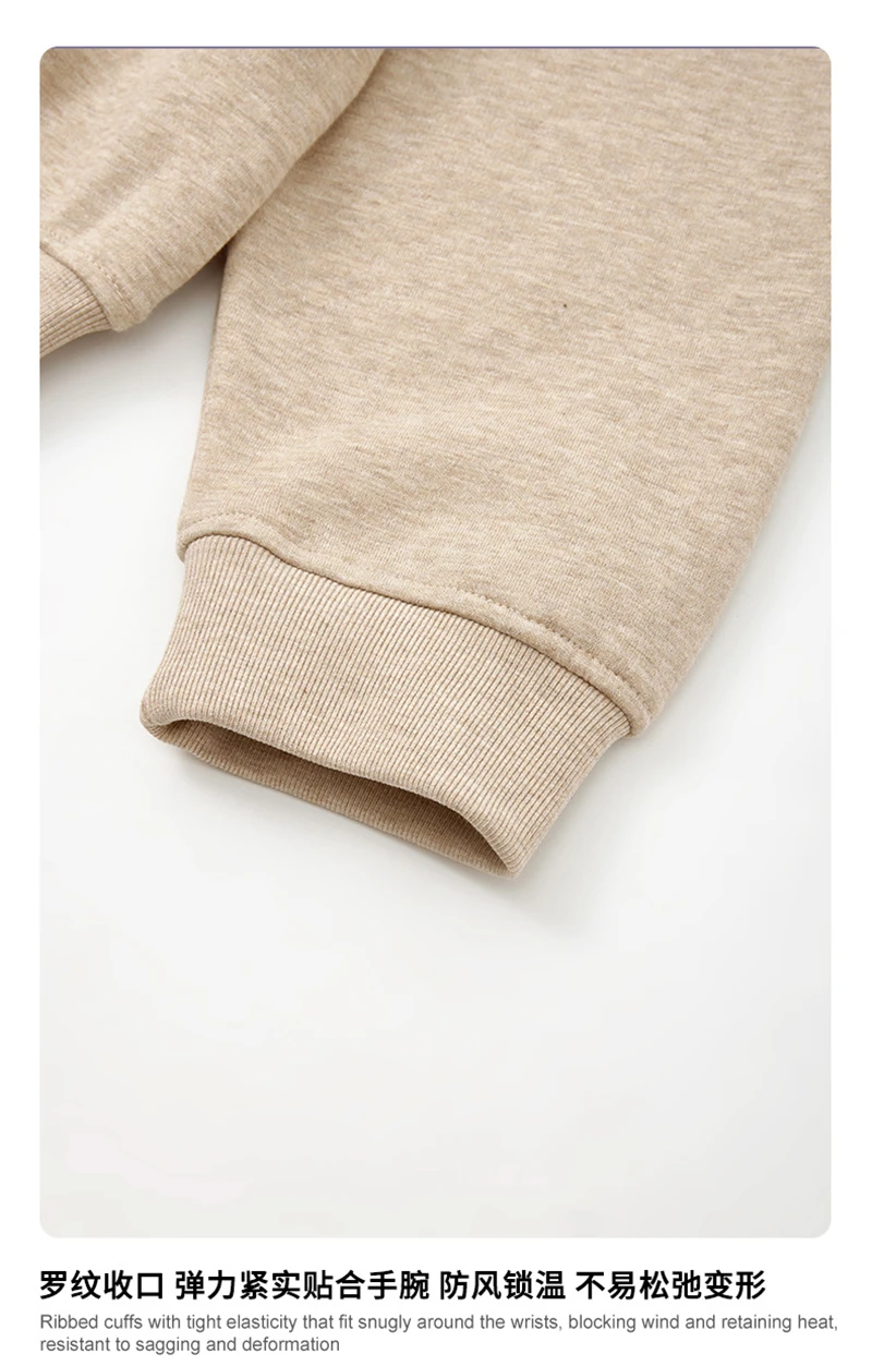 ZODF Fashion Autumn Men 320gsm Turn Down Collar Sweatshirt Unisex Cusual Old Money Style Polo Pullovers HY1317