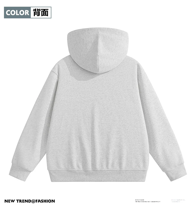 Couple Hooded Color Block Sweatshirt Outerwear Autumn Winter New American Retro Spliced Two Color Mens Cardigan Sweatshirt