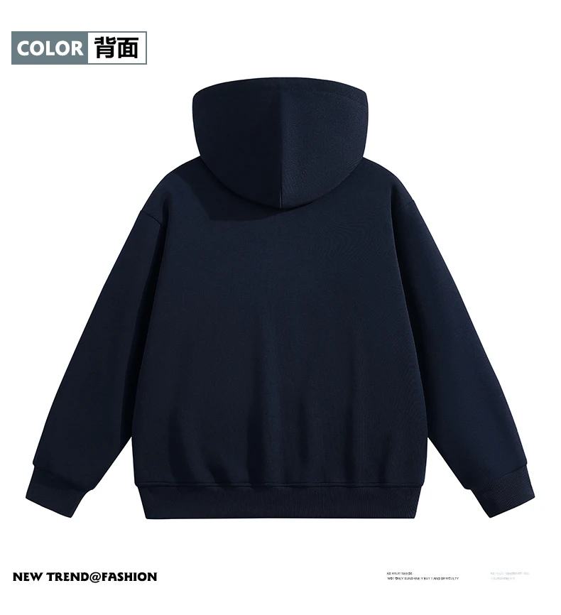 Couple Hooded Color Block Sweatshirt Outerwear Autumn Winter New American Retro Spliced Two Color Mens Cardigan Sweatshirt
