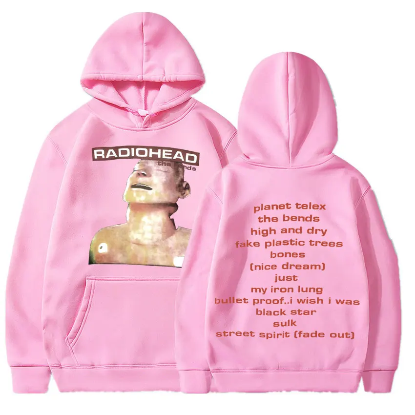 Vintage Rock Band Radiohead Hoodie Hip Hop Everything Music Album Print Sweatshirt Harajuku Streetwear Oversize Hoodies Teens