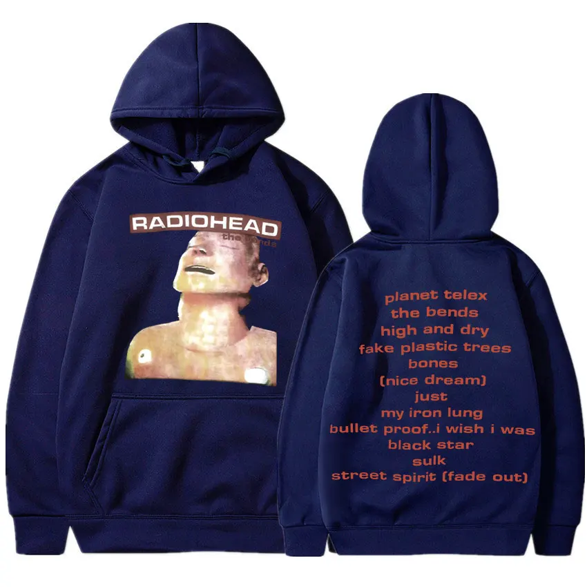 Vintage Rock Band Radiohead Hoodie Hip Hop Everything Music Album Print Sweatshirt Harajuku Streetwear Oversize Hoodies Teens
