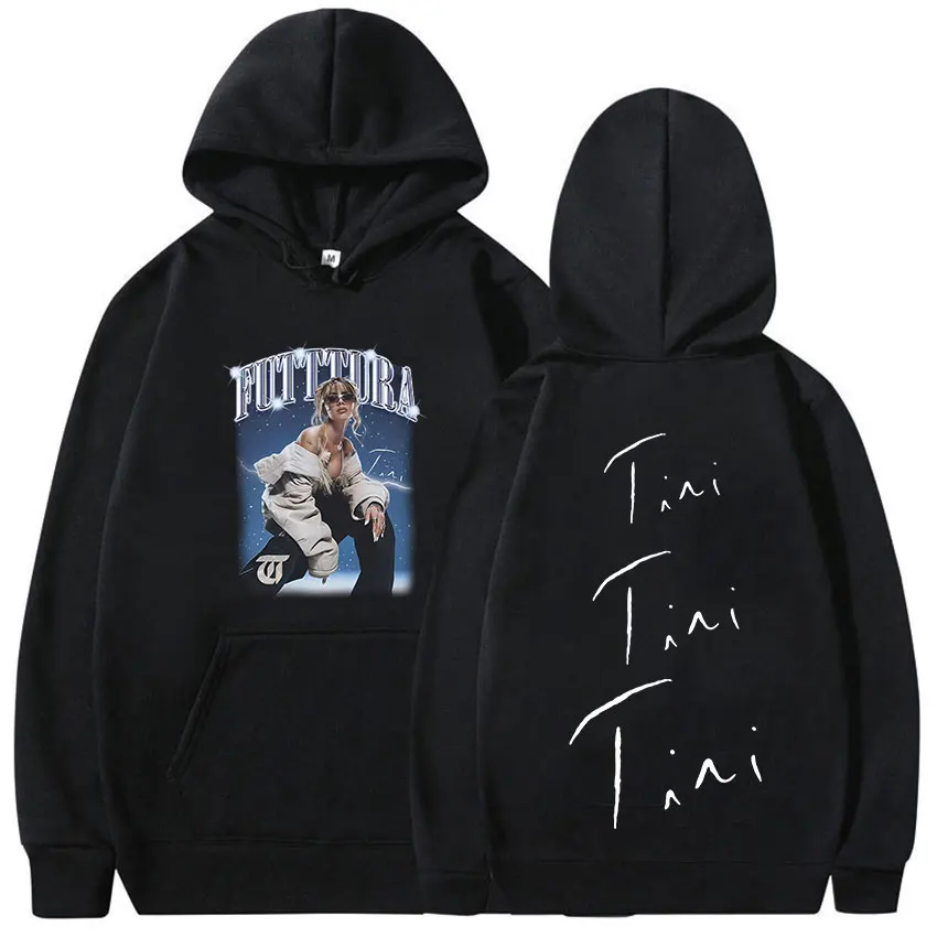 Singer TINI STOESSEL Futtura Tour Album 2025 Hoodie Unisex Hip Hop Oversized Fleece Sweatshirt Retro Aesthetic Long Sleeve Hoody