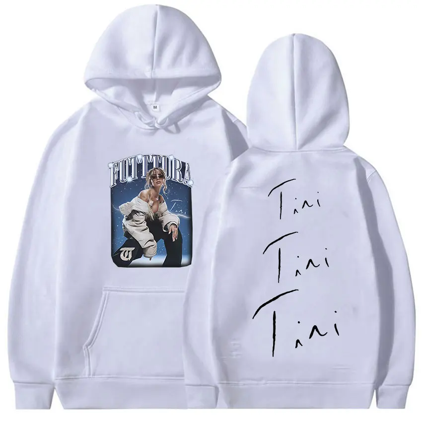 Singer TINI STOESSEL Futtura Tour Album 2025 Hoodie Unisex Hip Hop Oversized Fleece Sweatshirt Retro Aesthetic Long Sleeve Hoody