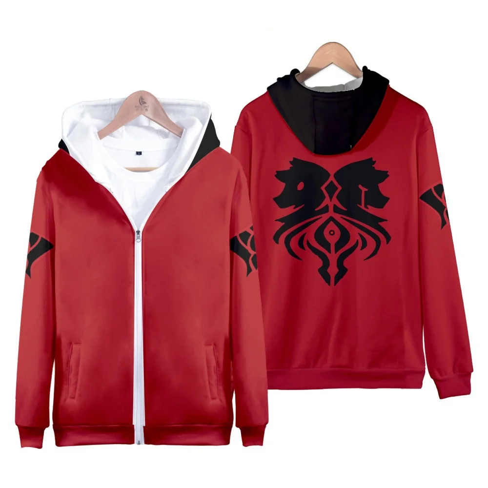 Anime Aaron Hoodies Zipper Varsity Jacket Merch Hoodies Women Men Hooded Sweater Sweatshirts Boys Girls Cosplay Costume Hoodie