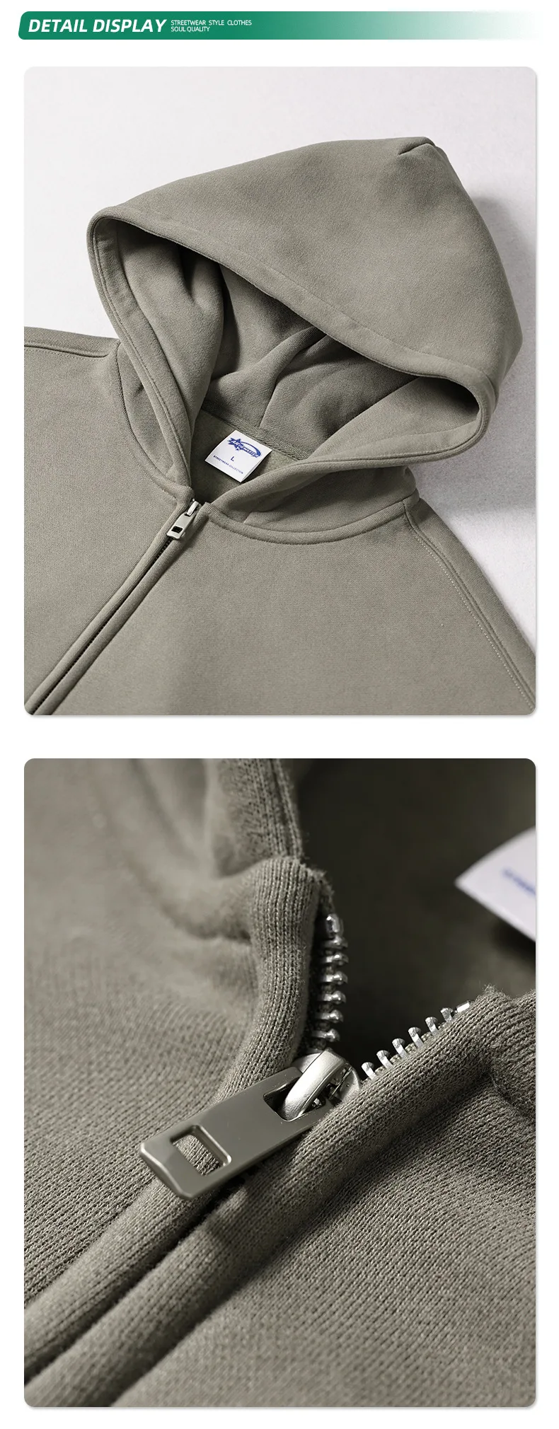 IEFB Men's Wear Male Hoodies Solid Color Winter Spring New Fashion Velvet Double Head Zippers Cardigan Loose Sweatshirt 9C9351