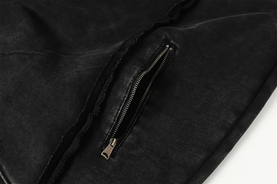 Irregular Patchwork Vintage Hoodies Men Streetwear Harajuku Hip Hop Hoodies Jackets Retro Oversized Y2K Hoodies