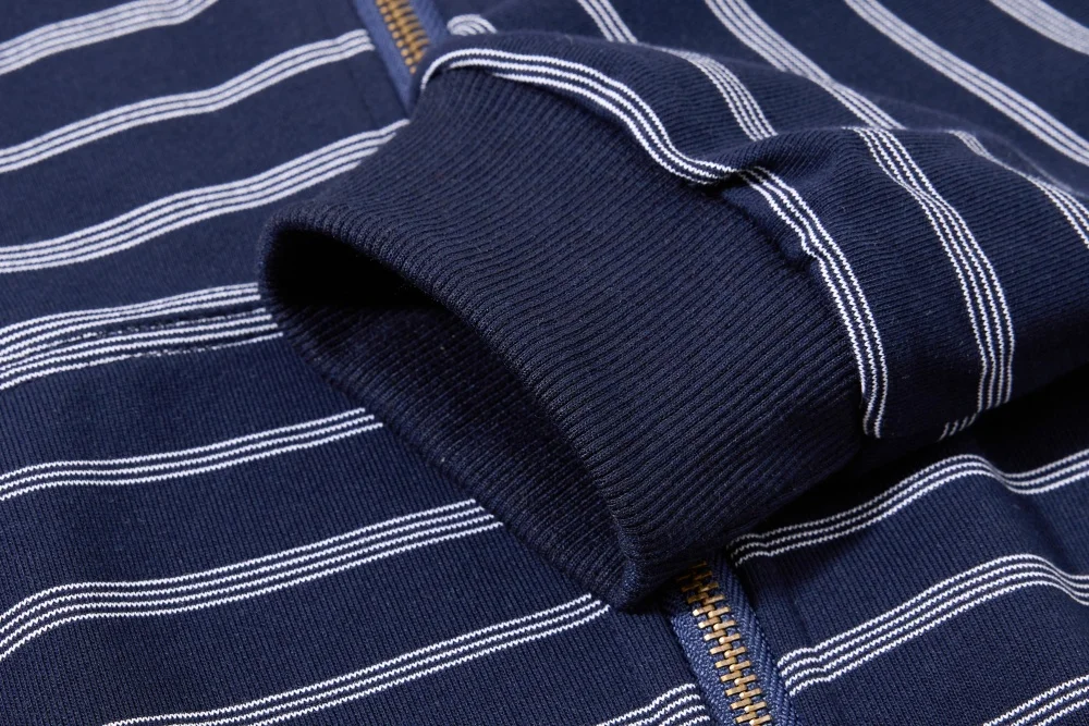 Horizontal Stripes Sweatshirts Mens Autumn Kangaroo Pocket Casual Loose Long Sleeve Sports Hoodies Outerwear Men