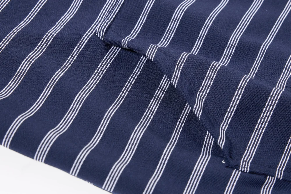 Horizontal Stripes Sweatshirts Mens Autumn Kangaroo Pocket Casual Loose Long Sleeve Sports Hoodies Outerwear Men
