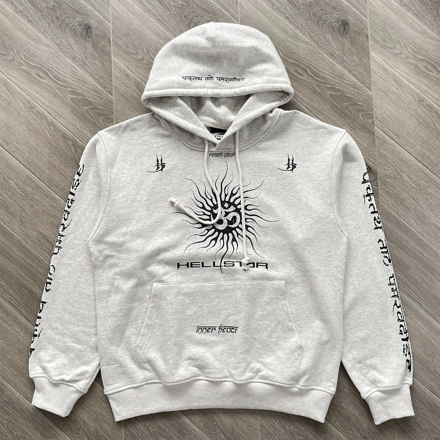 HS American Street Trend Meditation Theme Hooded