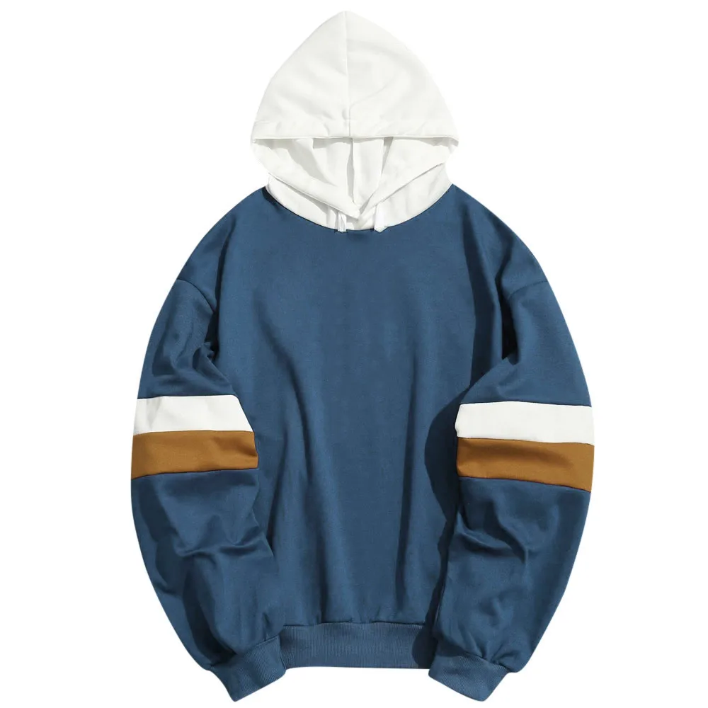 2026 Spring And Autumn Stitching Trend Hoodie Streetwear Young Men's Fashion Women's Hip-hop Hoodie Casual Sweatshirt