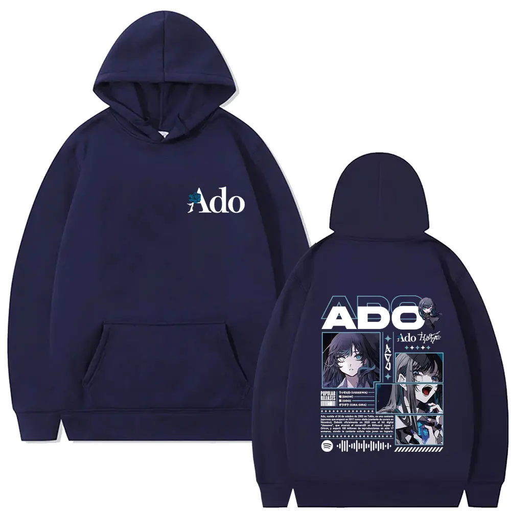 Ado World Tour 2025 Hibana Hoodie Men Women Fashion Japanese Style Streetwear Unisex Vintage Casual Oversized Pullover Hoodies