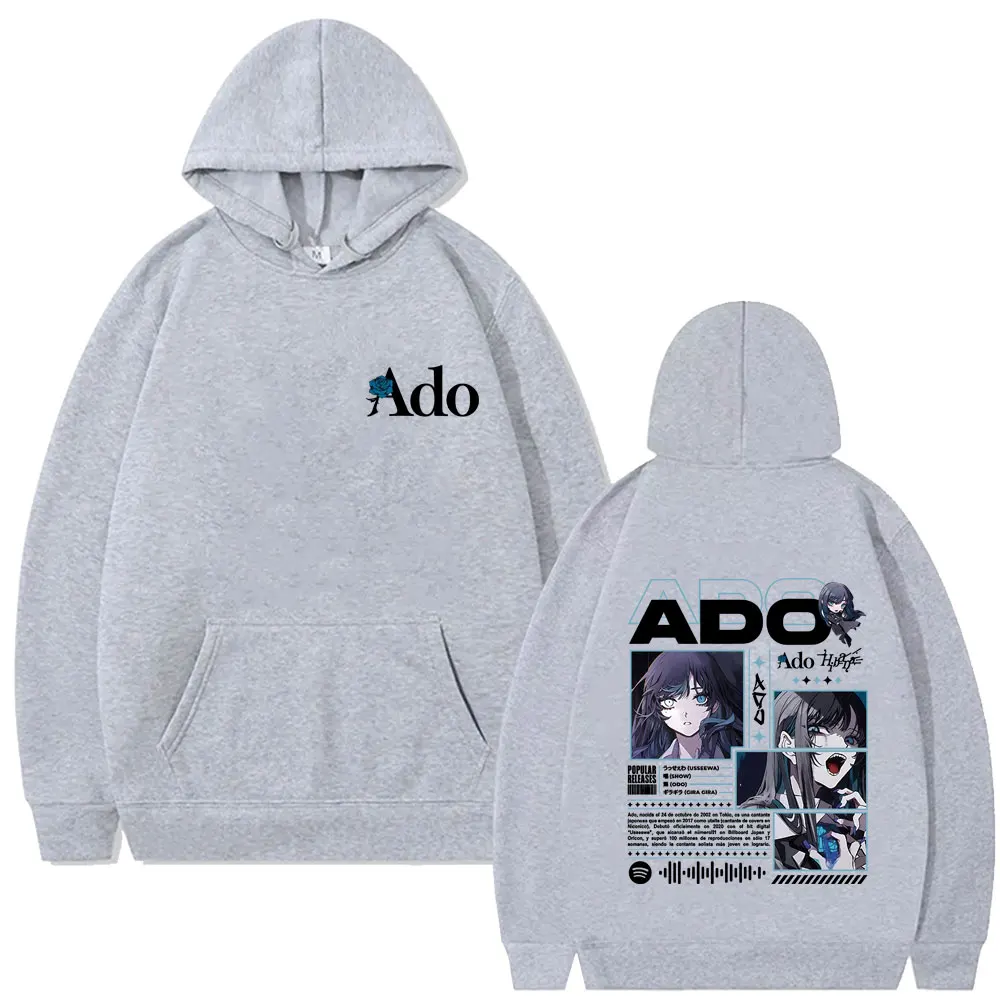Ado World Tour 2025 Hibana Hoodie Men Women Fashion Japanese Style Streetwear Unisex Vintage Casual Oversized Pullover Hoodies