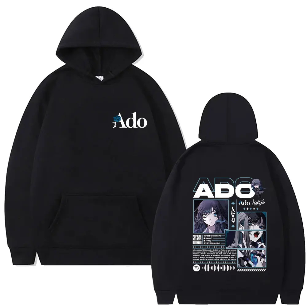 Ado World Tour 2025 Hibana Hoodie Men Women Fashion Japanese Style Streetwear Unisex Vintage Casual Oversized Pullover Hoodies