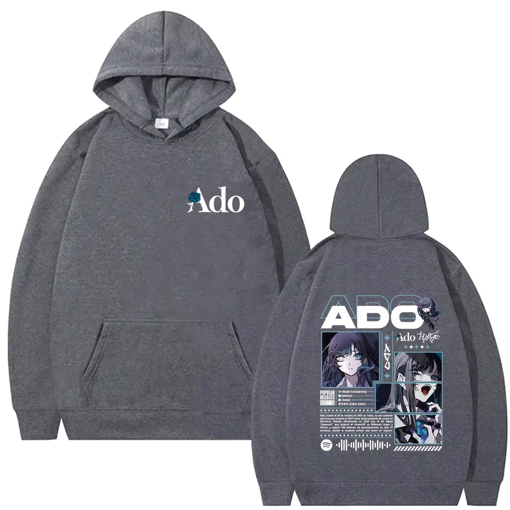 Ado World Tour 2025 Hibana Hoodie Men Women Fashion Japanese Style Streetwear Unisex Vintage Casual Oversized Pullover Hoodies