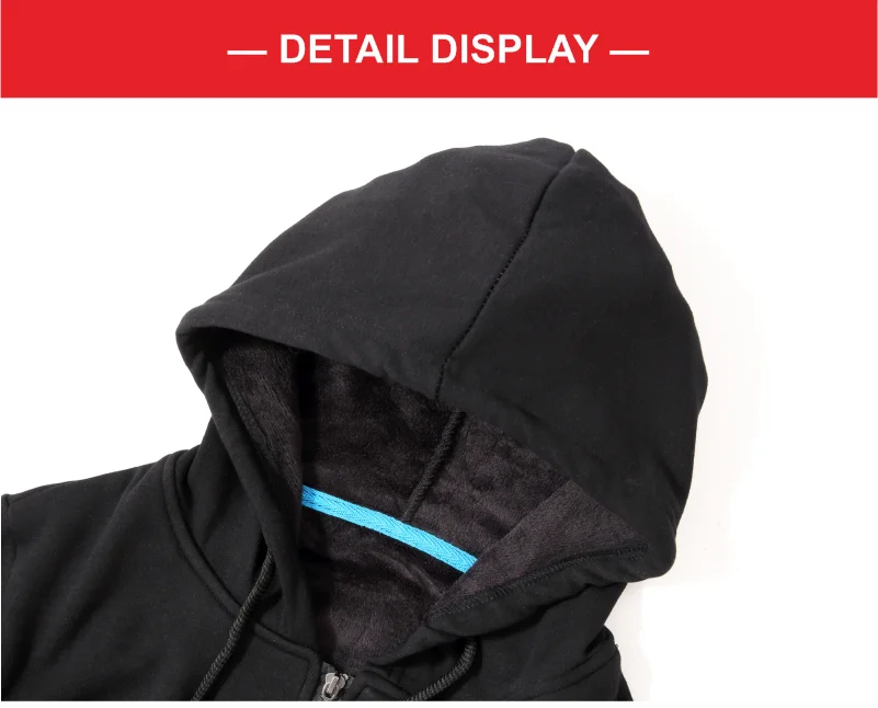 NSLP Zipper Hooded Cardigan Men's and Women's Same Couple Clothes Fall/Winter Solid Color Sweater Customized Personalized Logo