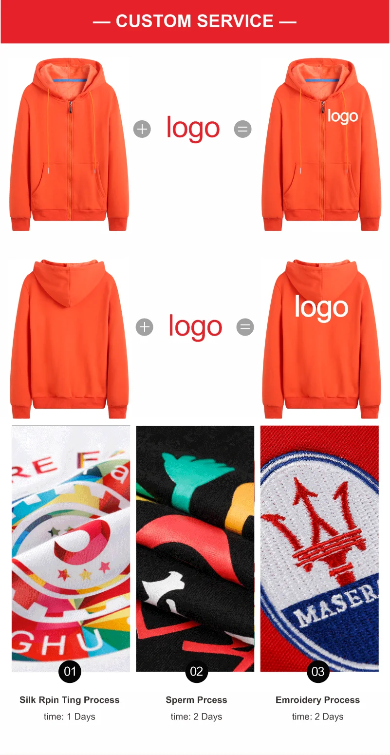 NSLP Zipper Hooded Cardigan Men's and Women's Same Couple Clothes Fall/Winter Solid Color Sweater Customized Personalized Logo
