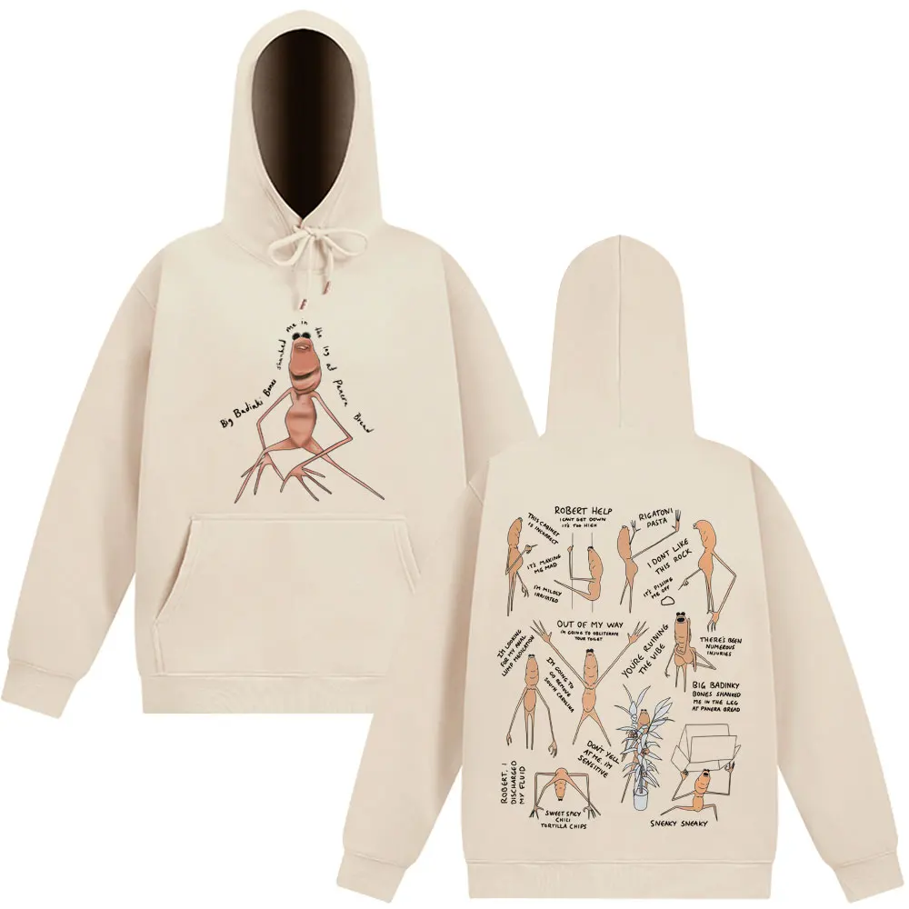 Marcus The Worm  Funny Meme Graphic Hoodie Men Women Harajuku Pullover Long-sleeved Loose Oversized Sportswear Autumn and Winter
