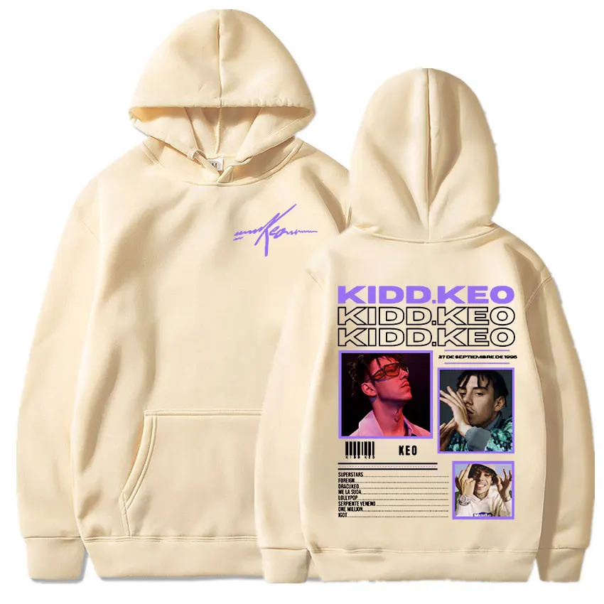 Rapper Kidd Keo Album Tour Merch Hoodie Men Women's Hip Hop Pop Music Sweatshirt Casual Fleece Long Sleeve Pullovers Streetwear