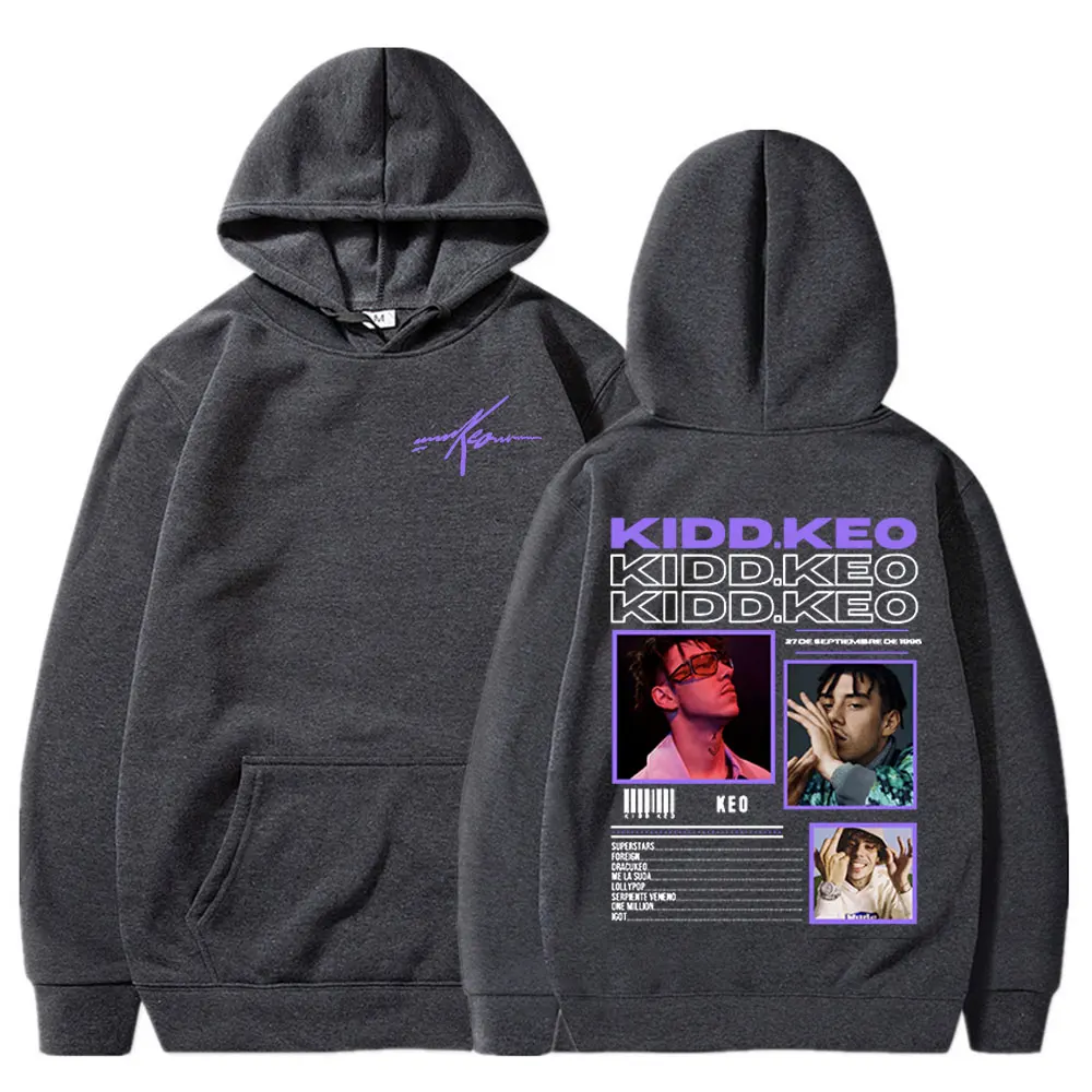 Rapper Kidd Keo Album Tour Merch Hoodie Men Women's Hip Hop Pop Music Sweatshirt Casual Fleece Long Sleeve Pullovers Streetwear