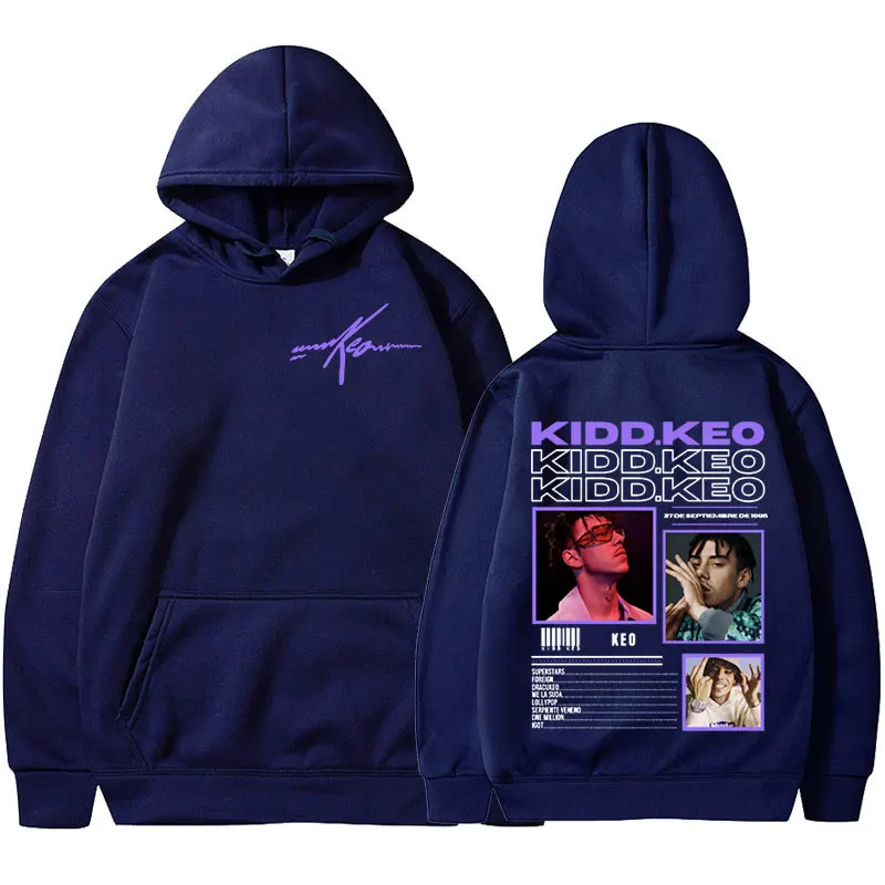 Rapper Kidd Keo Album Tour Merch Hoodie Men Women's Hip Hop Pop Music Sweatshirt Casual Fleece Long Sleeve Pullovers Streetwear