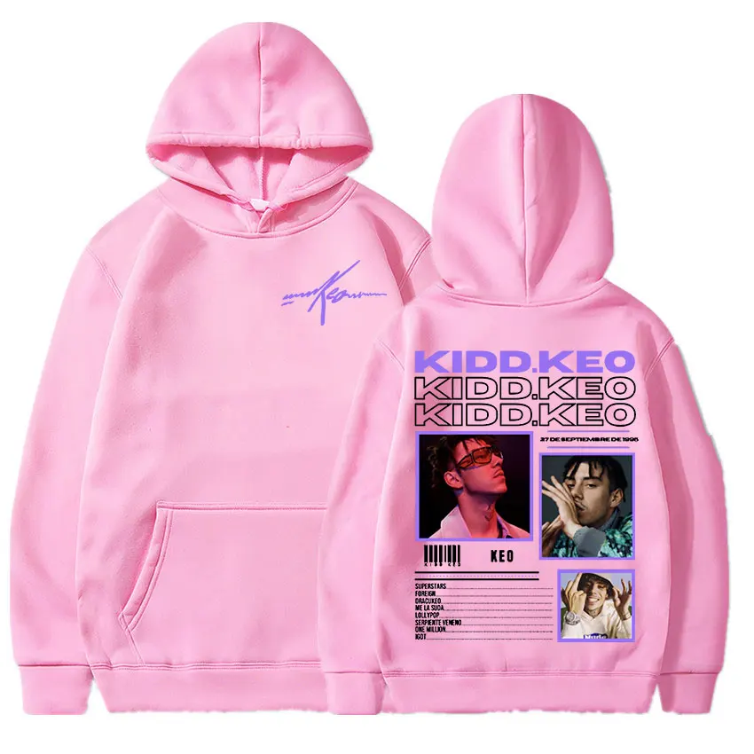 Rapper Kidd Keo Album Tour Merch Hoodie Men Women's Hip Hop Pop Music Sweatshirt Casual Fleece Long Sleeve Pullovers Streetwear