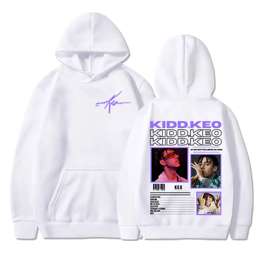 Rapper Kidd Keo Album Tour Merch Hoodie Men Women's Hip Hop Pop Music Sweatshirt Casual Fleece Long Sleeve Pullovers Streetwear