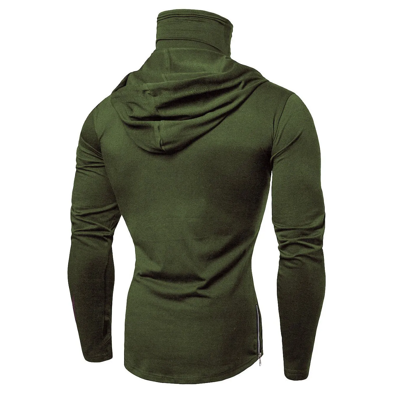 Ninja Skull Mask Long Sleeved Men Hoodie Spring Summer Open-forked Slim Sports Men's T Shirts Gym Riding Mens Hooded Sweatshirts