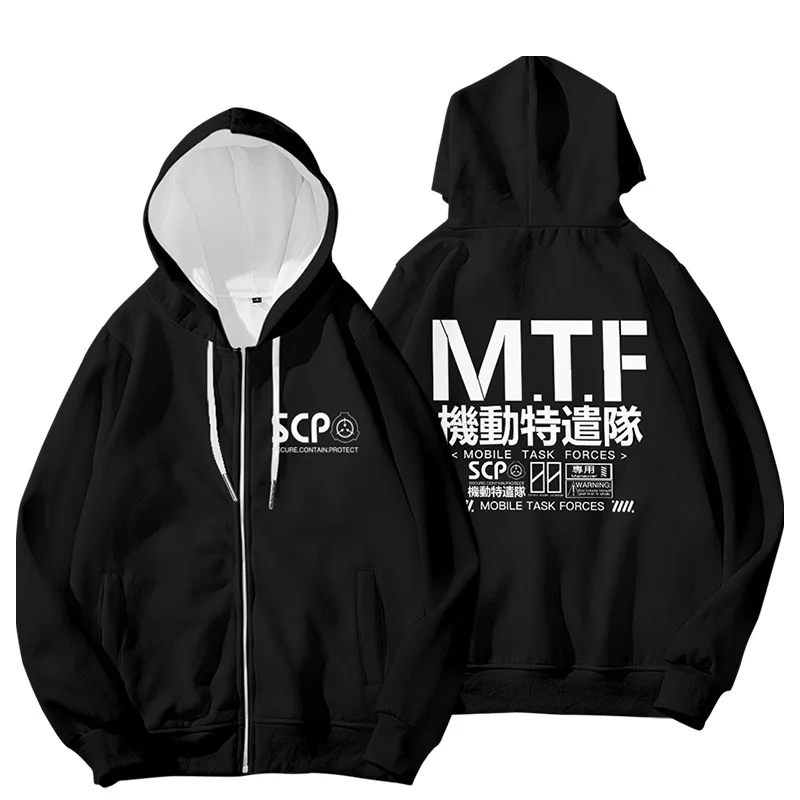 New Hoodies Men Scp Foundation Hoodie Foundation Sweatshirt Women Pullover Cotton Sweatshirts Autumn Winter Black Jacket Clothes