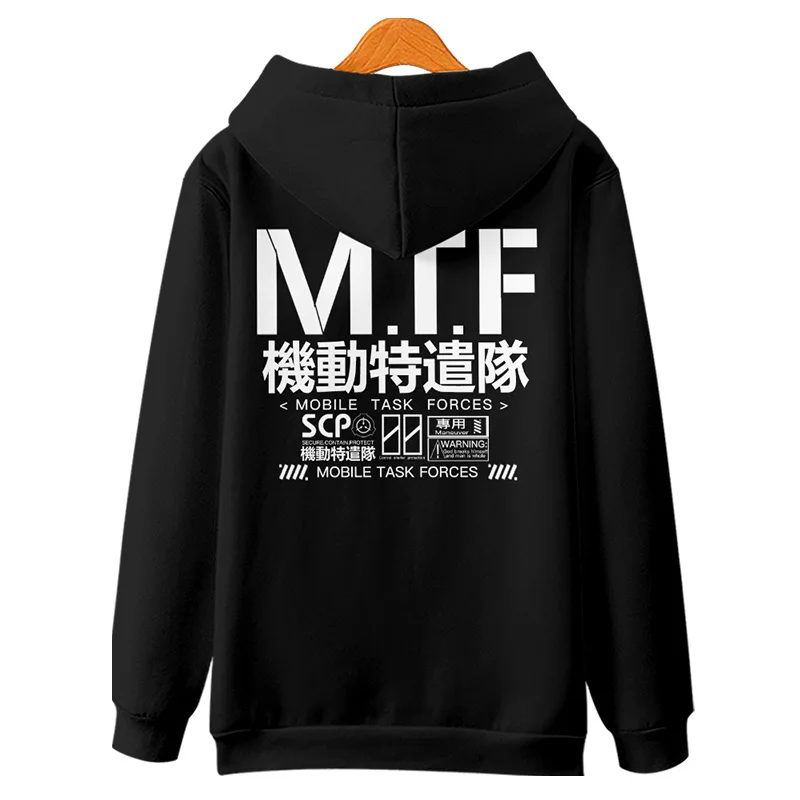 New Hoodies Men Scp Foundation Hoodie Foundation Sweatshirt Women Pullover Cotton Sweatshirts Autumn Winter Black Jacket Clothes