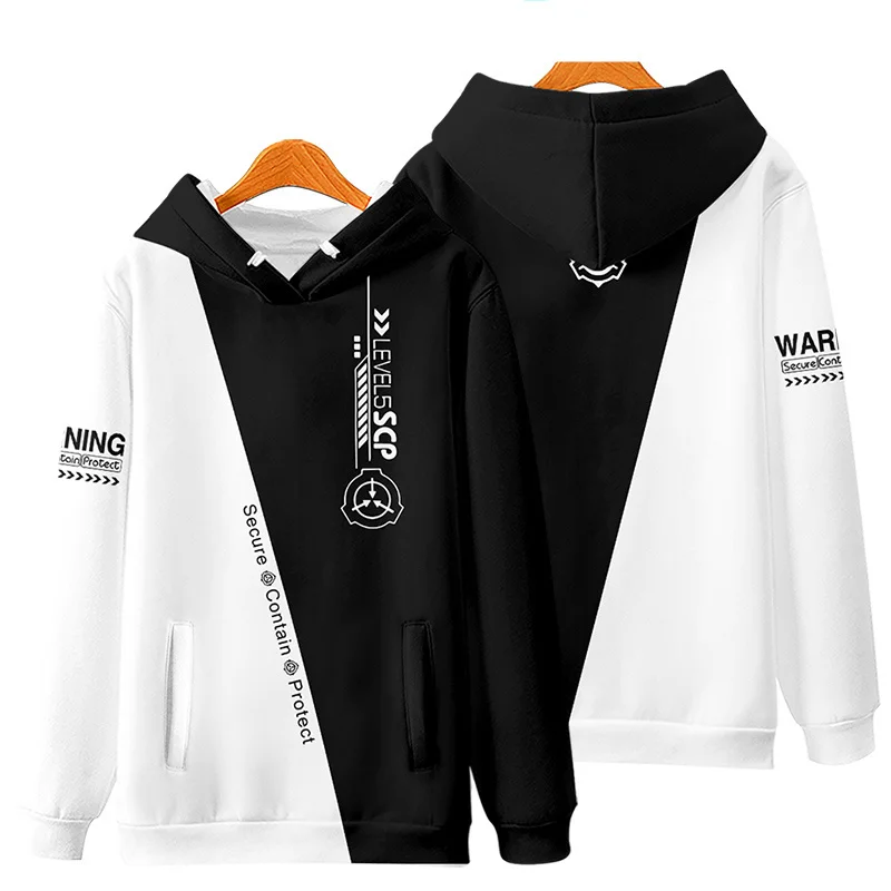 New Hoodies Men Scp Foundation Hoodie Foundation Sweatshirt Women Pullover Cotton Sweatshirts Autumn Winter Black Jacket Clothes