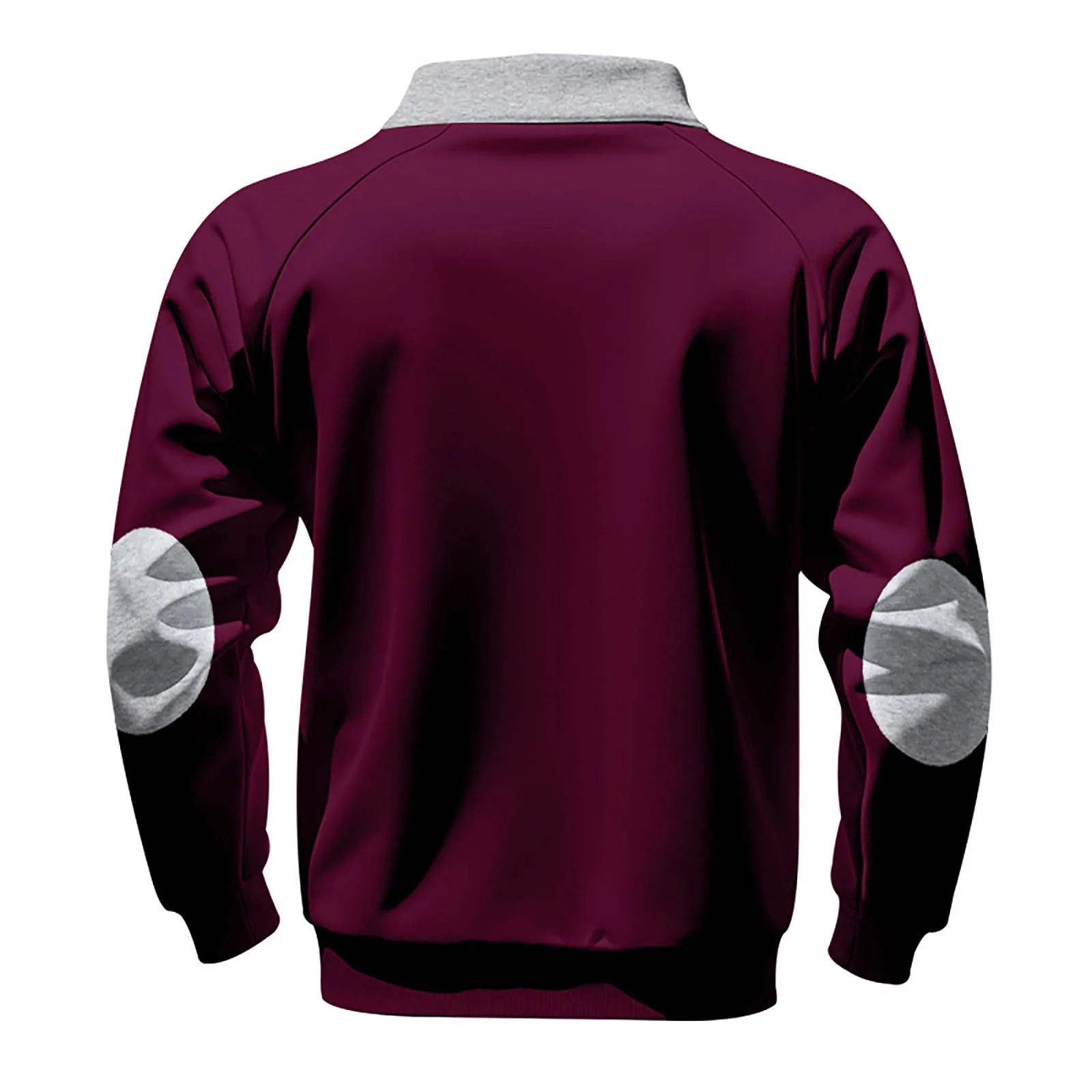 Hoodies For Man Active Fleece Men Mens Velvet Warm Zipper Standup Patch Casual Long Sleeved Sweatshirt Mens Zip Up Sweatshirt