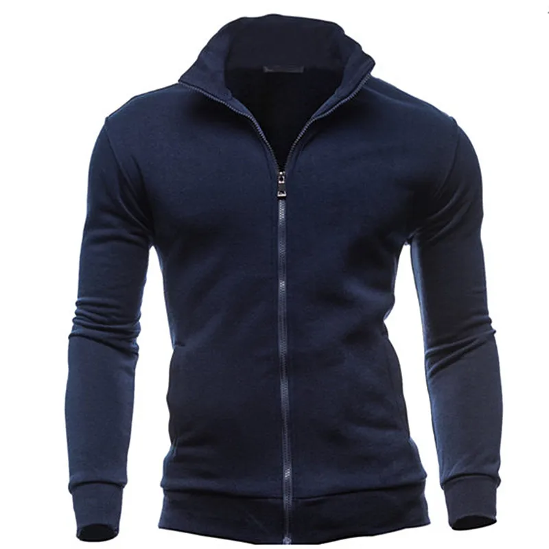 MRMT 2026 Brand New Men's No Hoodies Sweatshirts Zipper Stand Collar Men Sweatshirts For Male No Hooded Sweatshirt Man Pullover
