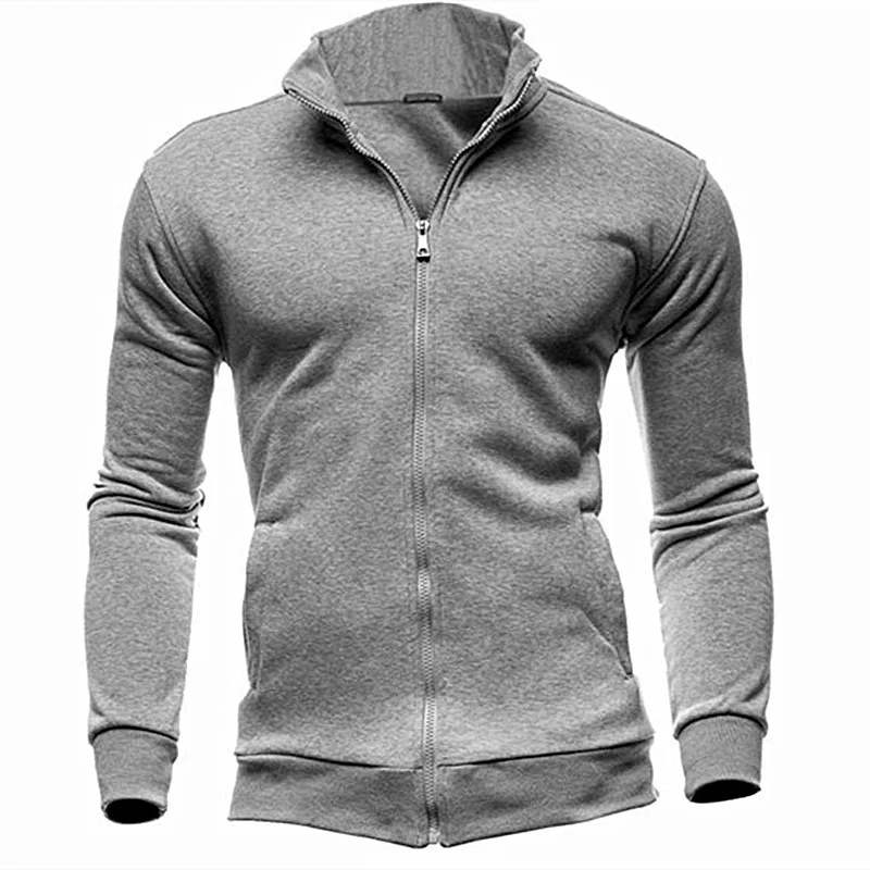 MRMT 2026 Brand New Men's No Hoodies Sweatshirts Zipper Stand Collar Men Sweatshirts For Male No Hooded Sweatshirt Man Pullover