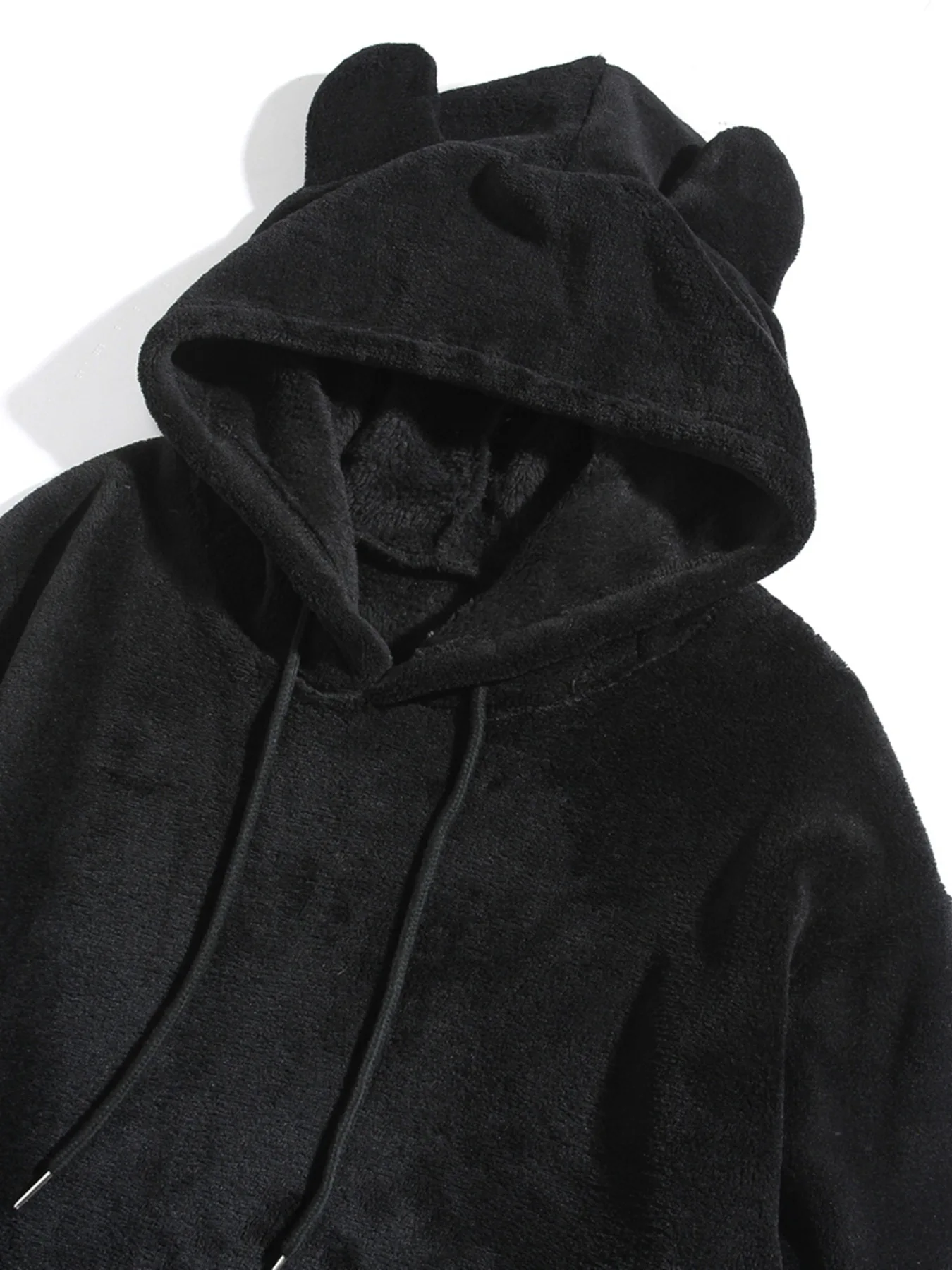 Men's Fleece Sweatshirt Coats Autumn Winter Soft Fluffy Velvet Warm Front Pocket Pullover Hoody Harajuku Coats LXDZ-JL-KJ-W07