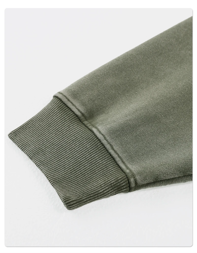 ZODF New Autumn Men's Washed Heavy Weight Cotton Hoodies Unisex Retro Fake 2 Peice 430gsm Loose Edge Hooded Pullovers HY1082