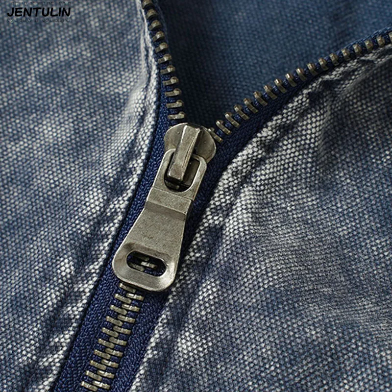American Style Fake TwoPiece Spliced Sweatshirt Jacket Hooded Distressed Washed Contrasting Top High Street Heavyweight Cardigan